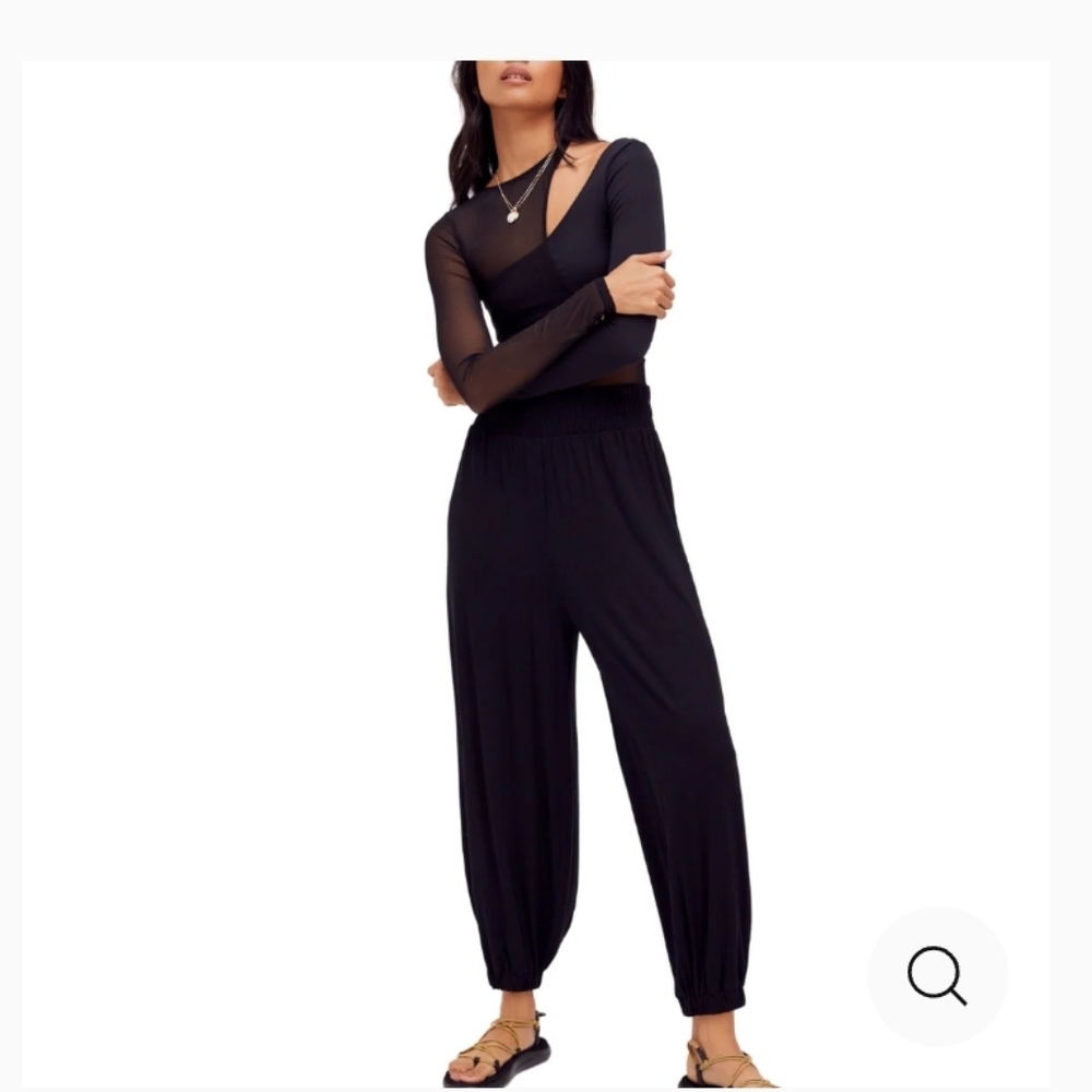 Free People Beach Ali Pants High Waist Balloon Pants In Teal.